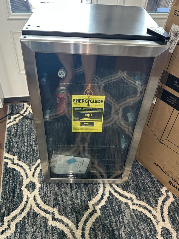 Frigo Per Bevande Honeywell H115BCS - Acciaio Inox Con Porta In Vetro