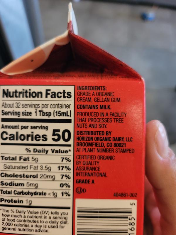 Trader Joe's Organic Heavy Cream Ingredients informacionpublica.svet