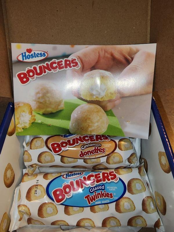 HOSTESS BOUNCERS Glazed Chocolate DING DONGS, Packable Pouches, 5 Pouches ,  8.2 oz 