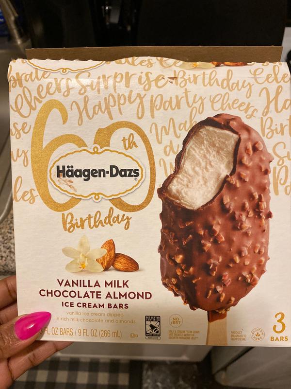 Vanilla Milk Chocolate Almond Ice Cream Bar Haagen Dazs