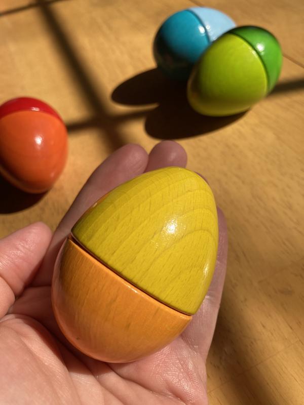Wooden eggs