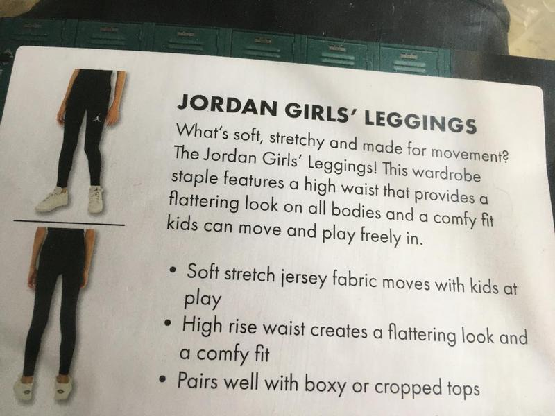 Jordan GIRLS Jumpman Core Leggings (Black) - Youth S (8-10yo