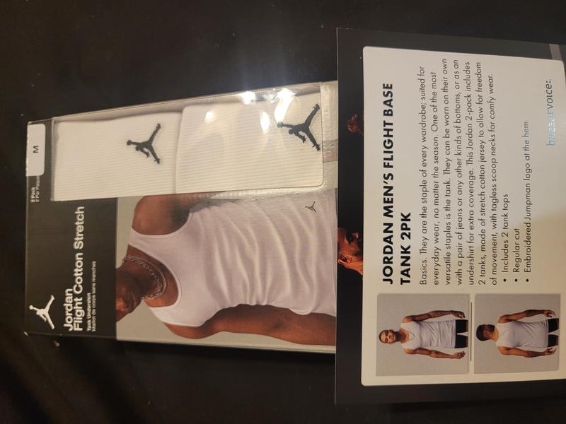 Jordan Men s 2 Pack Flight Base Stretch Cotton Ribbed Tanks Macy s
