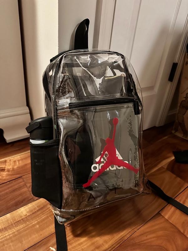 Jordan see through backpack clearance
