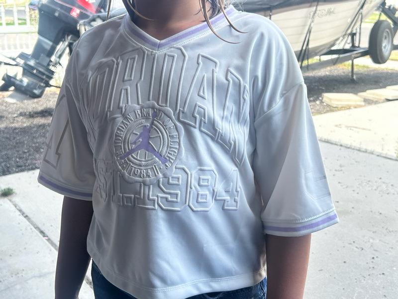 Customer photo for "Cute Jordan cropped shirt"