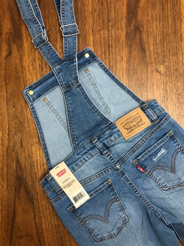 Levi s Big Girls Adjustable Waistband Girlfriend Denim Overalls Macy s