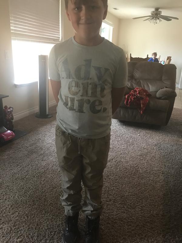 Brenn with his new pants