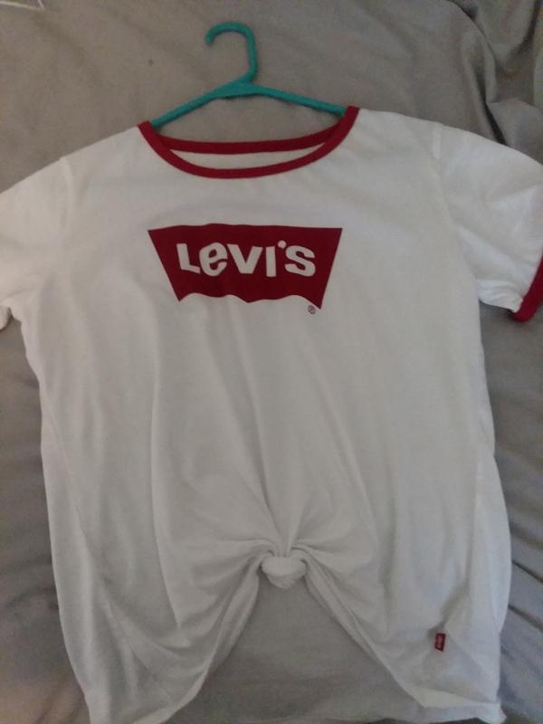 Levis Big Girls XL Retro Ringer T Shirt