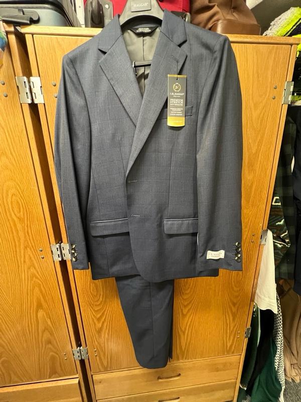 J.M. Haggar Windowpane Suit Jacket