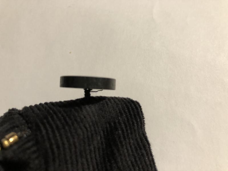 Button should be sewn like this