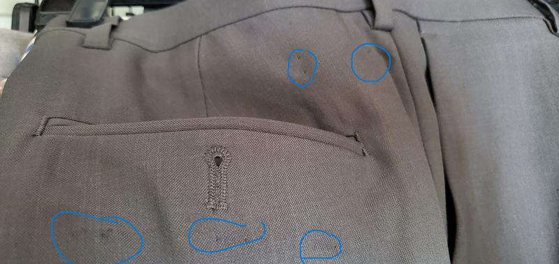 Pants with holes (not all shown)