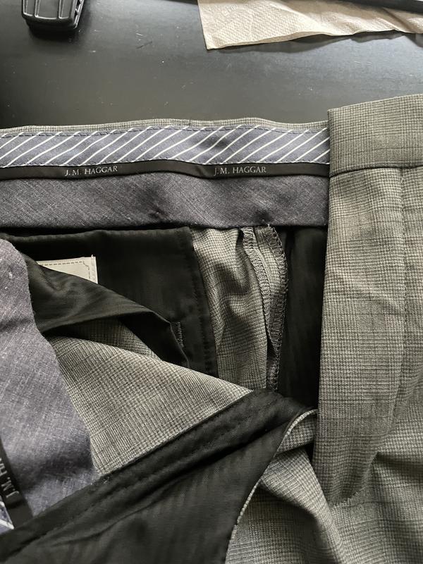 J.M. Haggar Glen Plaid Suit Pant
