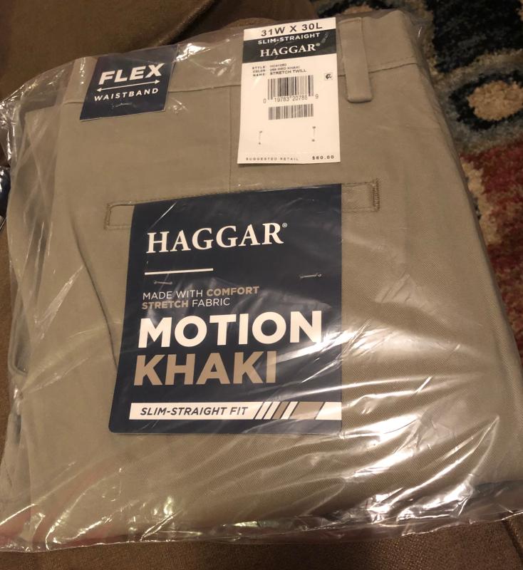 haggar action khaki