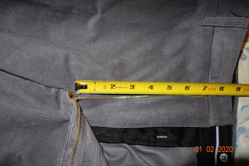 corduroy pants good rise for a man 6'2, but the zipper is only 7in