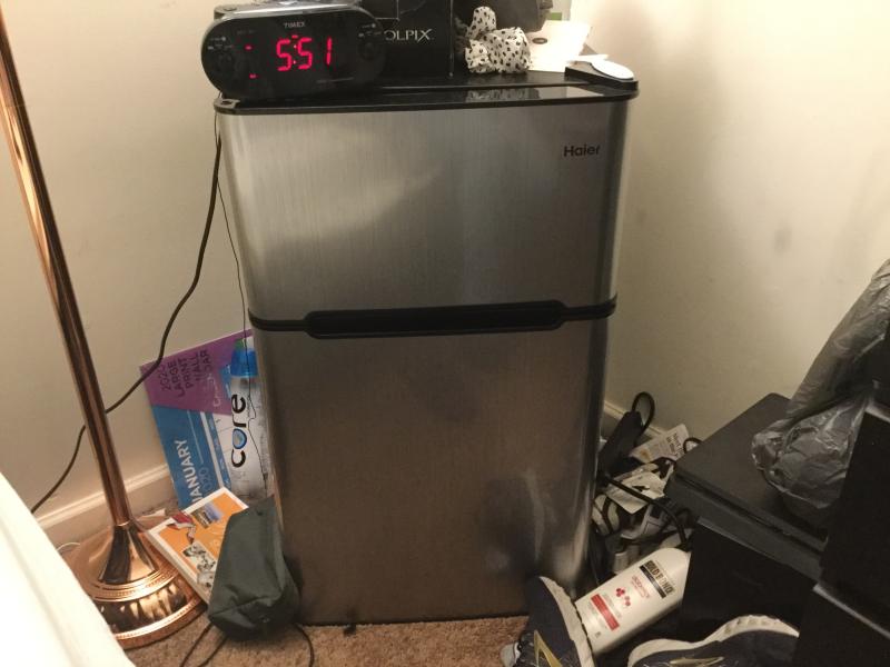 Haier 3.2 Cu Ft Two Door Refrigerator with Freezer HC32TW10SB