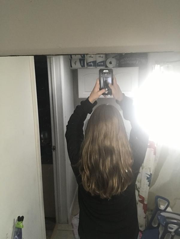 First time using it in a while. Morning shower brushed hair once after shower, this is how it looked when I was heading to bed!!
