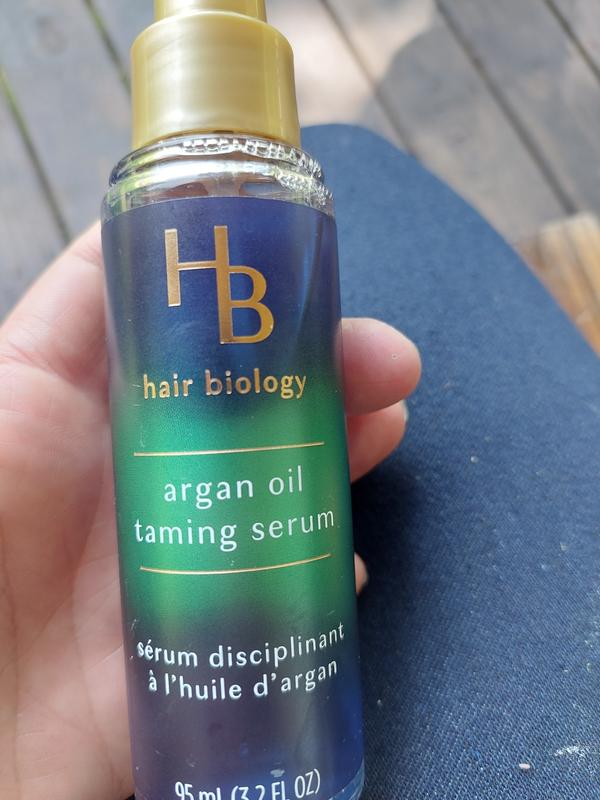 Hair Biology Argan Oil Taming Serum with Biotin for Dull Frizzy or