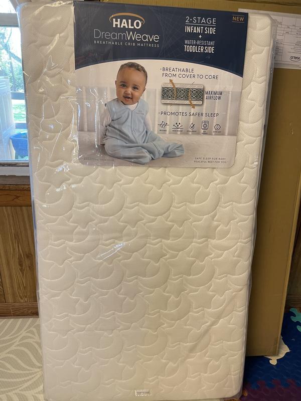 Crib Mattress Pad HALO DreamWeave Crib Mattress Cover Breathable