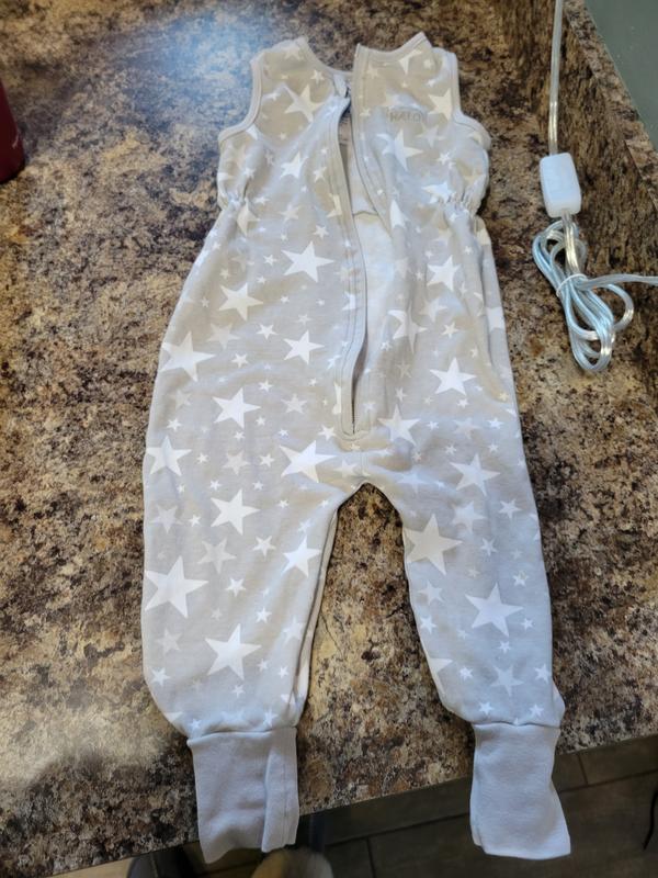 HALO® SleepSack® Star Polar Fleece Wearable Blanket in Grey Bed Bath