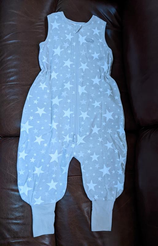 HALO® Size 2T SleepSack® Star Polar Fleece Wearable Blanket in Grey