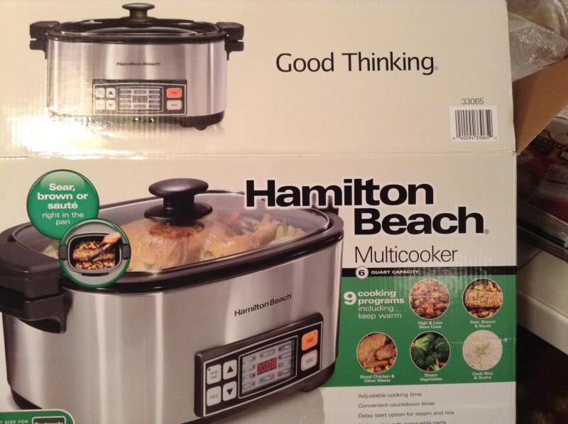 Hamilton Beach 33065 6 Quart 9-in-1 Multi Cooker / Rice Cooker