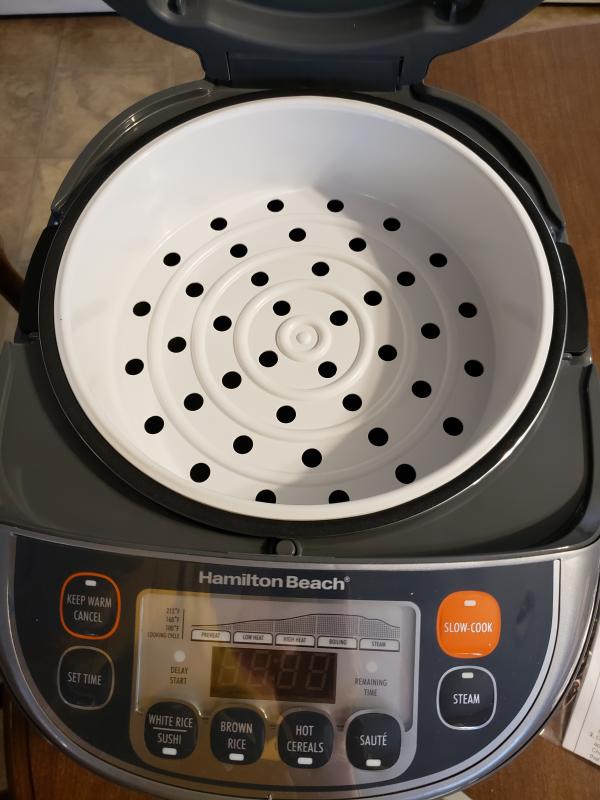 Nice size basket for steaming.  Made my Shrimp in no time