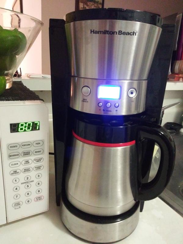 Hamilton Beach Programmable 8 Cup Coffee Maker, Thermal Carafe, Black – eko  Demo store