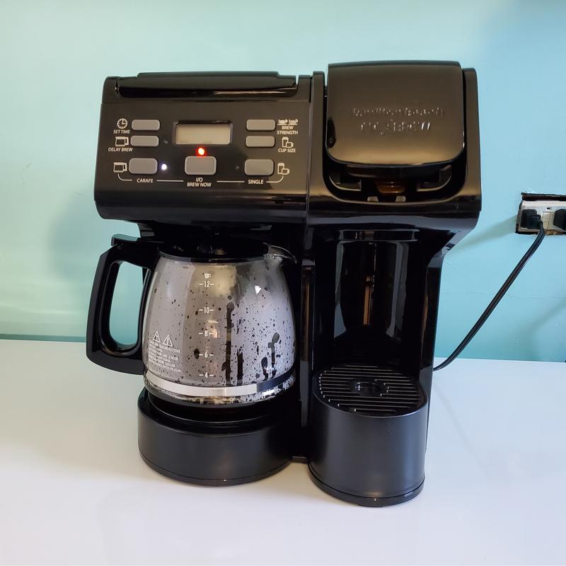 Hamilton Beach 12 Cup Programmable Combination Coffee Maker with Automatic Shut off Black at Lowes