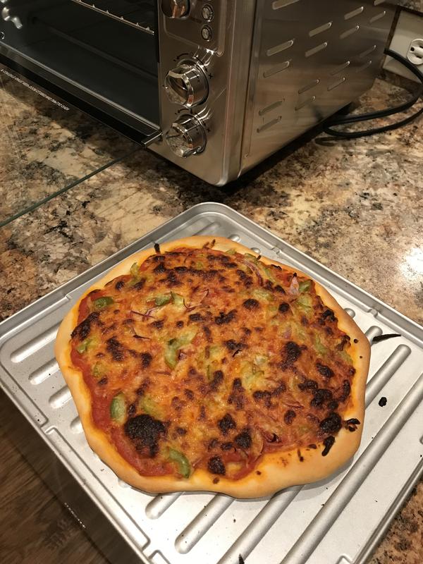 Dairy-Free Flatbread Margarita Pizza with Hamilton Beach Sure-Crisp Air  Fryer Toaster Oven