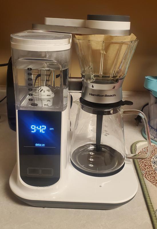 Setting up to brew in the A.M.
