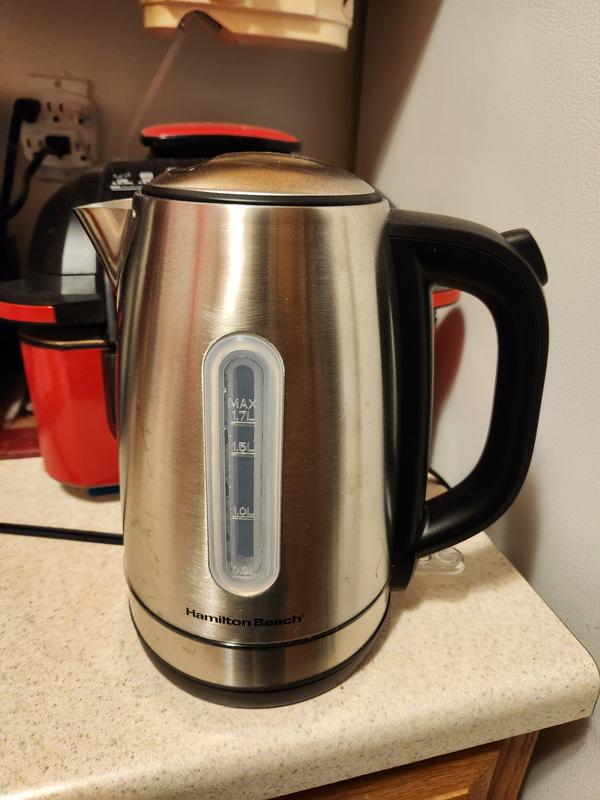 Kettle on kitchen counter