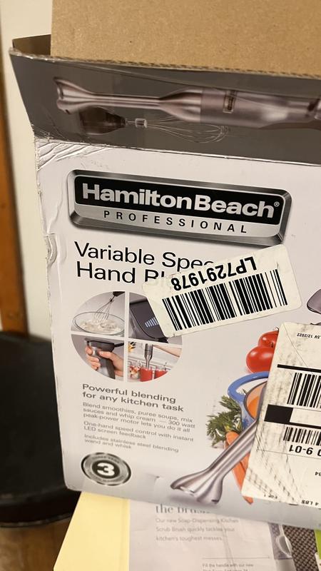 Hamilton Beach HAND BLENDER 2-Speed Blending Wand & Whisk Blend Mix Puree  Whip