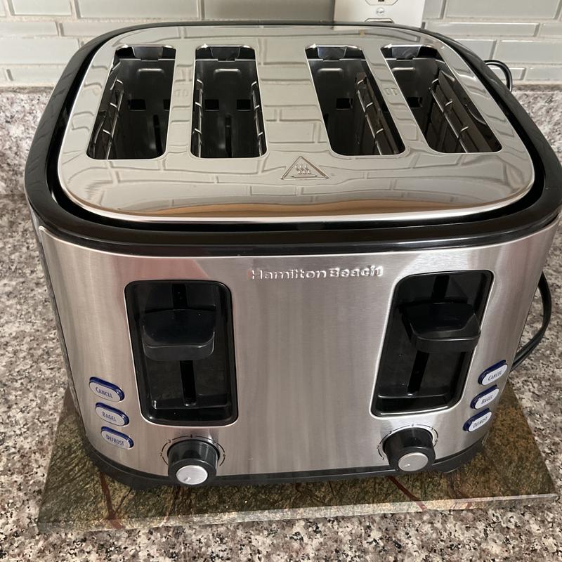 Hamilton Beach Black & Stainless Steel 4-Slice Extra Wide Slot Toaster