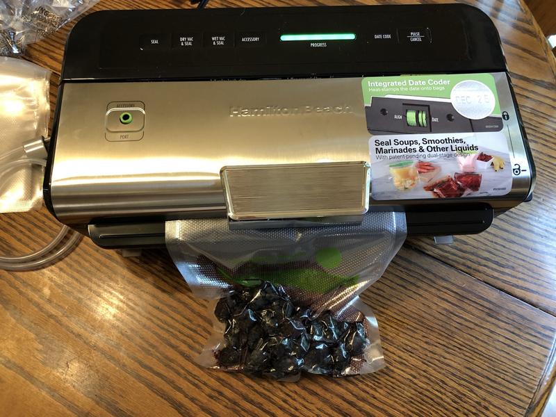 Vacuum Sealing Blackberries