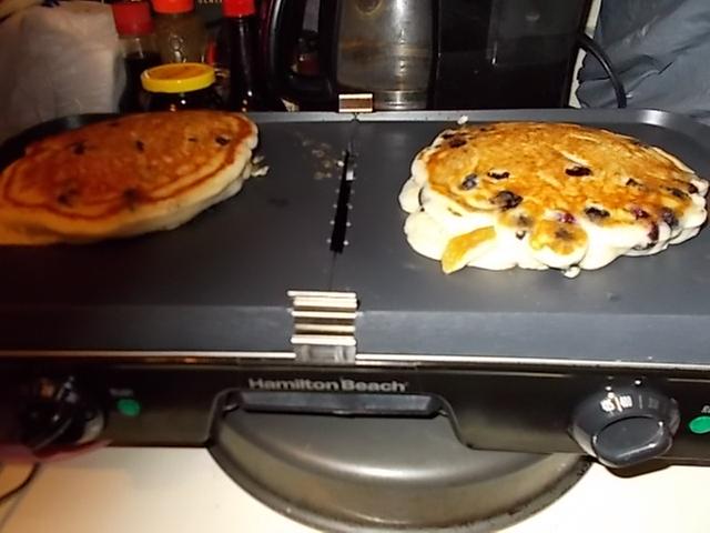 Perfectly done pancakes.
