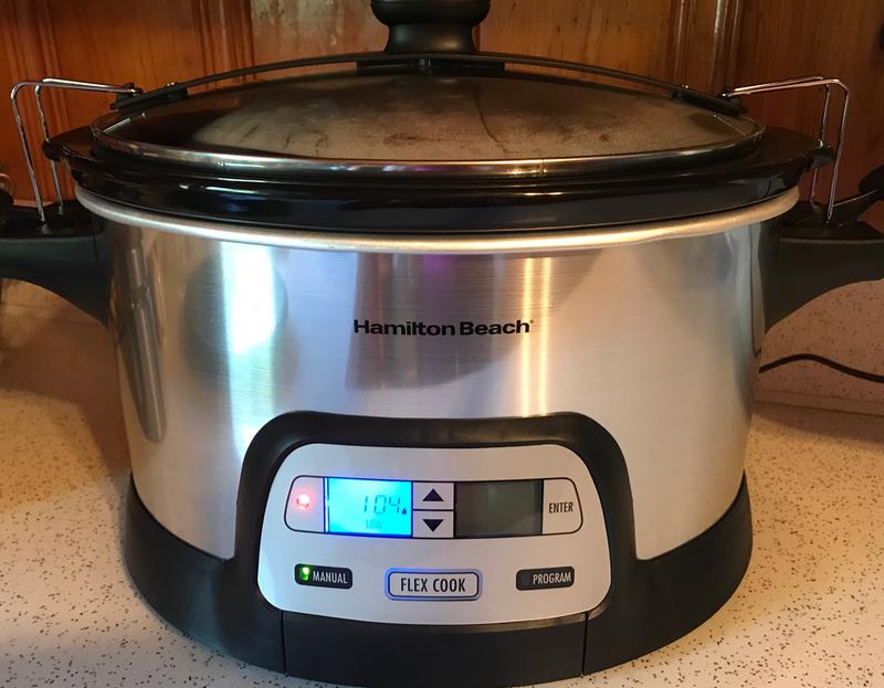 Hamilton Beach Programmable FlexCook 6 Qt Slow Cooker - Stainless Steel,  Oval Shape, Large Size, Programmable, Lockable, cETLus Safety Listed in the Slow  Cookers department at