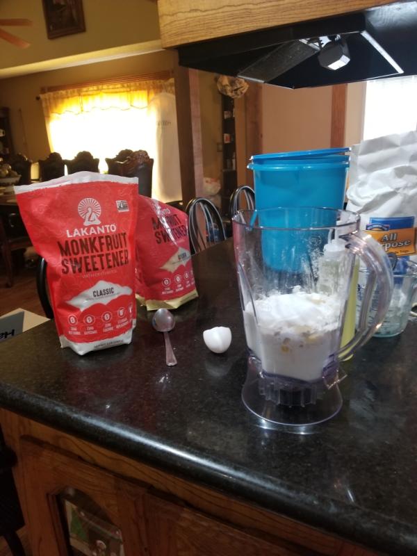 About to mix the batter