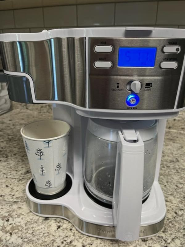 HOW TO PROGRAM AUTO BREW Hamilton Beach 2-Way Brewer Coffee Maker Single  Serve 49980A 