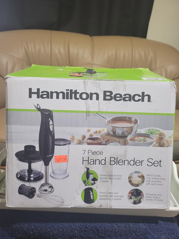 Hamilton Beach 59759 2 Speed Hand Blender Kitchen Multi Tool 225 Watt Motor Black