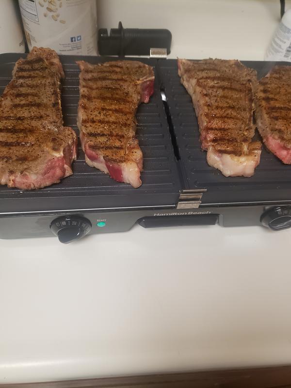 Steaks on the grill