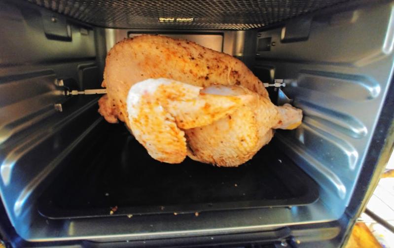 Delicious Moist Crispy Rotisserie Chicken