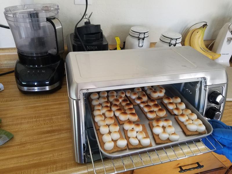 Using the broil setting.