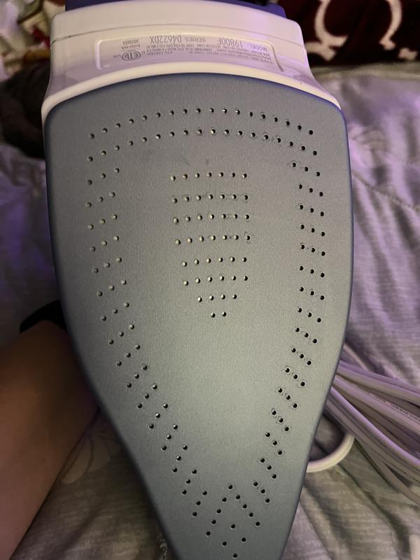 Cord, water tank, iron plate, dial, steam buttons