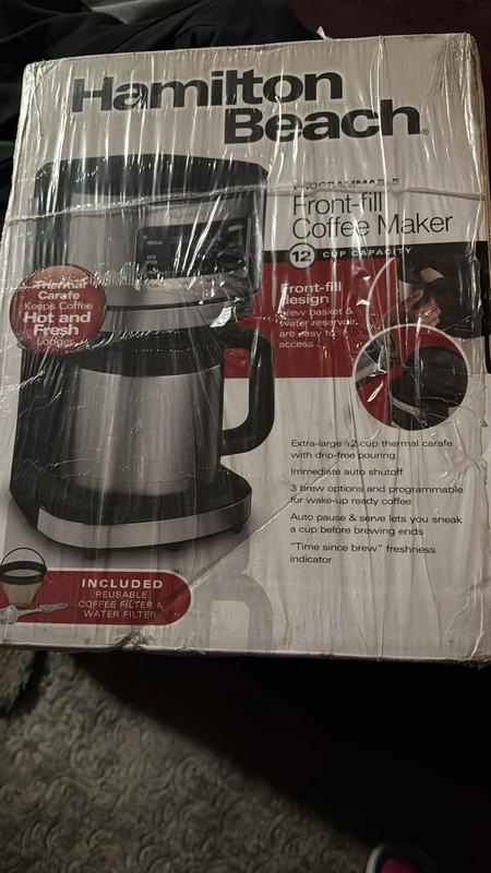 12-Cup Programmable Coffee Maker with Thermal Carafe Hamilton