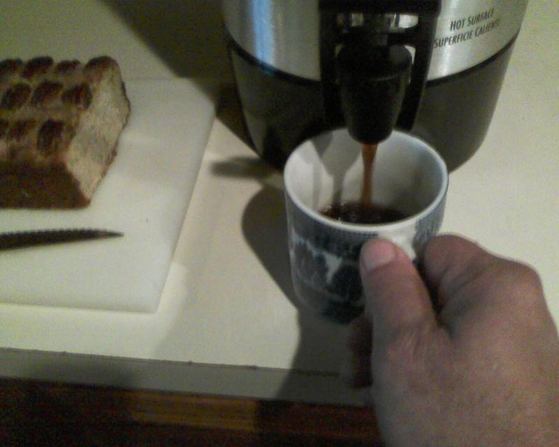 My new coffee urn one handed fill up