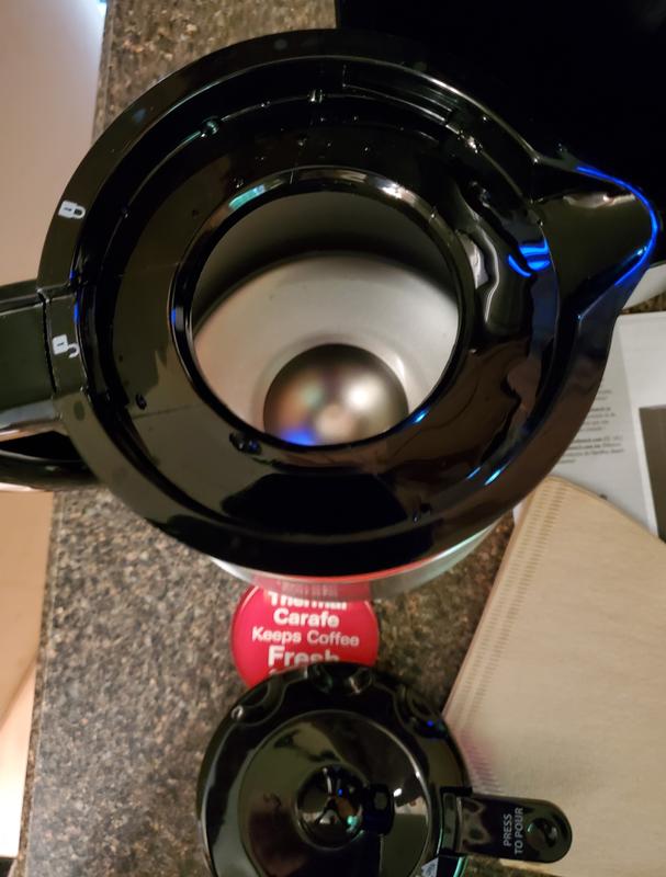 Hamilton Beach 10 Cup Programmable Coffee Maker with Thermal Carafe inside!