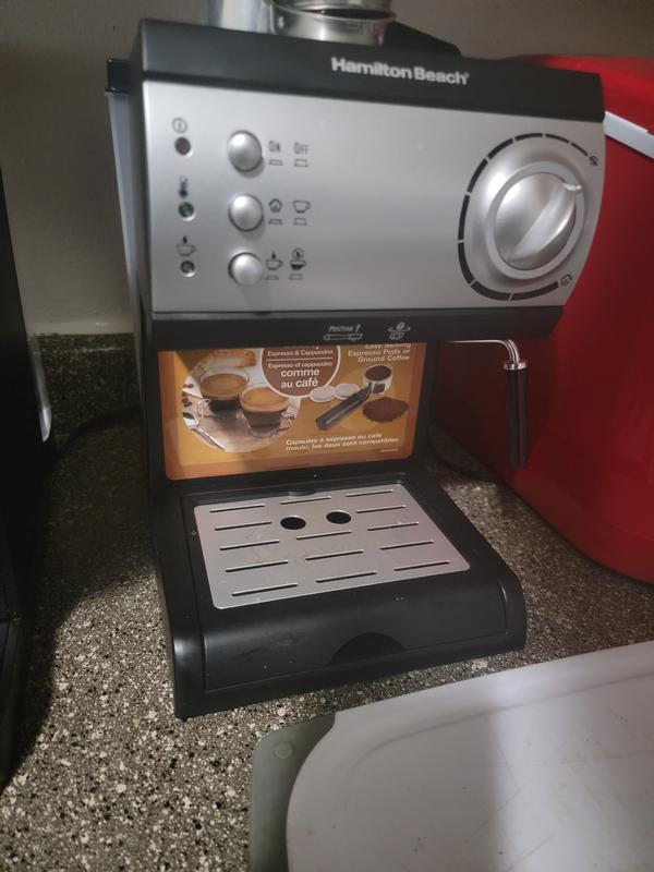  Hamilton Beach 15 Bar Espresso Machine, Cappuccino