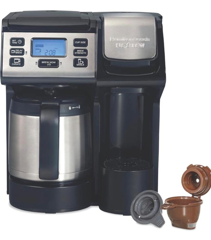Hamilton Beach FlexBrew® Trio Coffee Maker, White Stainless - 49917