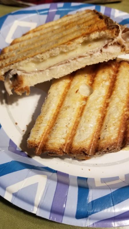 Turkey breast and swiss panini