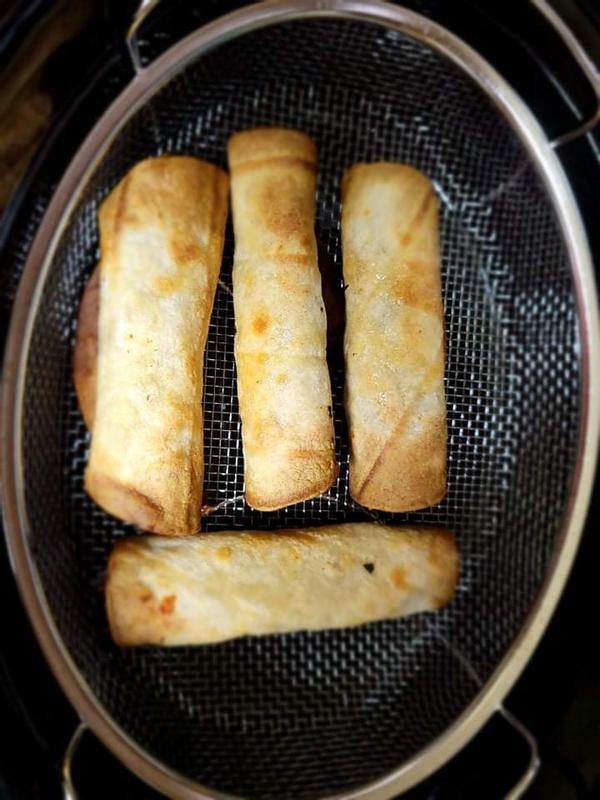 Fresh batch of pork taquitos